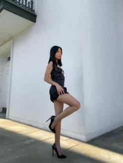 Flash Sale 👏 STEVEMADDEN VALENTINA BLACK LEATHER 😀 -Steve Madden Sales Store mandyyliuu image 6